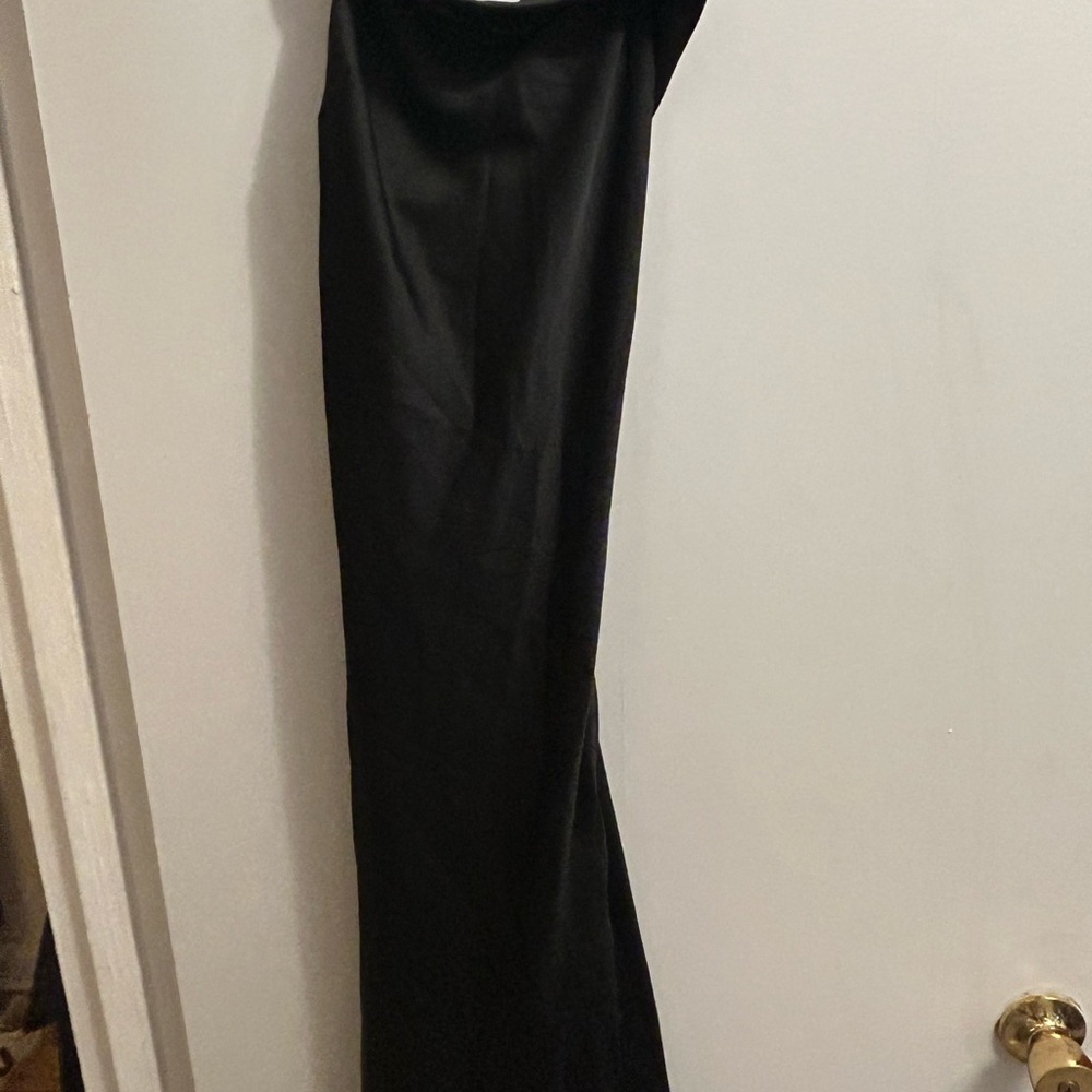 Astr Sleek Black Spaghetti Strap Dress